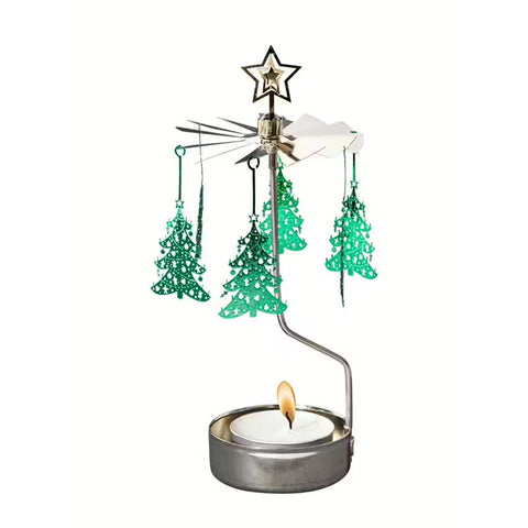 Angel Chime 'Green Tree' Tealight Holder