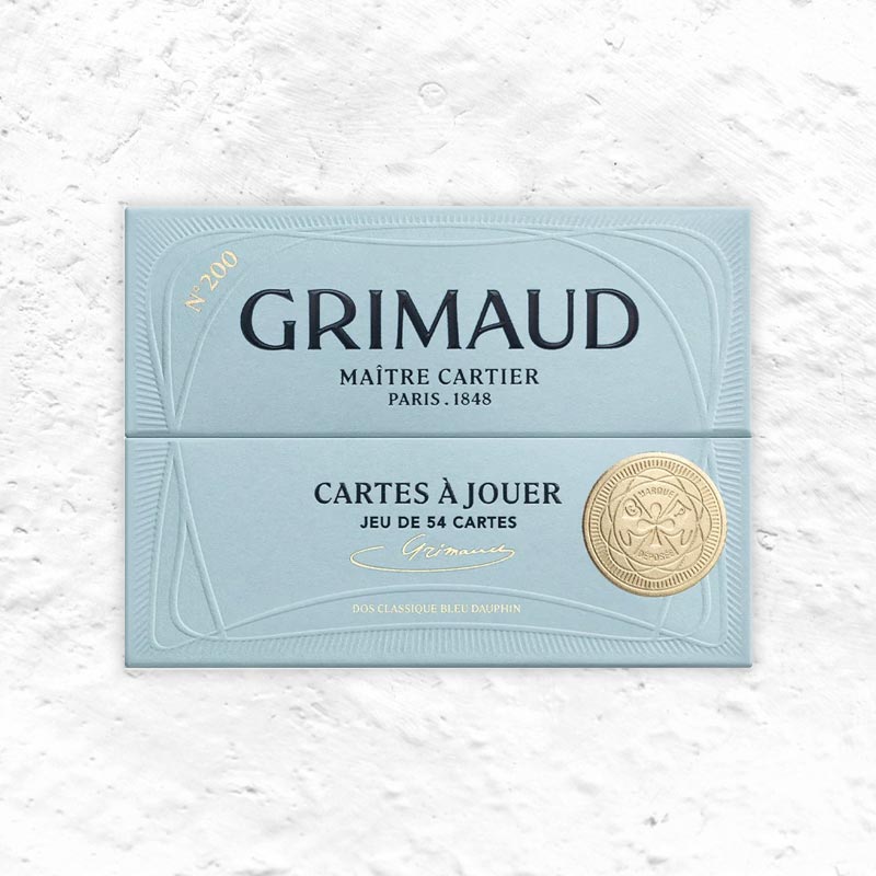 Grimaud N°200 : Cartes à Jouer (Dolphin Blue)