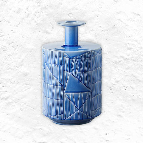 Guadalupe Vase - Blue - H38cm - des. Bethan Laura Wood for Bitossi Ceramiche