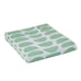 Halfmoon Green Cotton Throw by Tweedmill