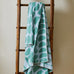 Halfmoon Green Cotton Throw by Tweedmill