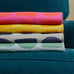 Halfmoon Green Cotton Throw by Tweedmill