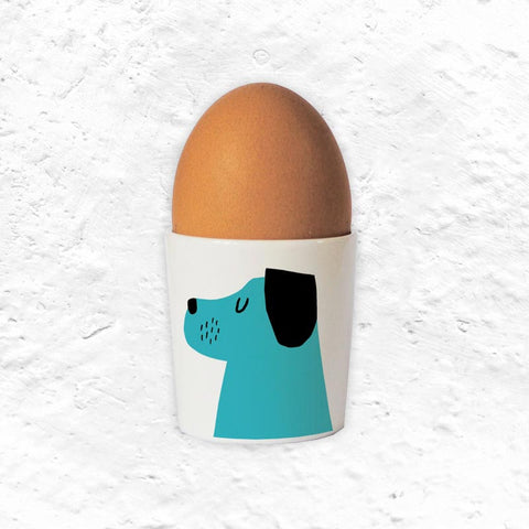 Happiness Dog Egg Cup Turquoise - by Repeat Repeat