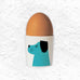 Happiness Dog Egg Cup Turquoise - by Repeat Repeat