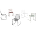 Hee Dining Chair - sled base, standard glider, fall green powder coated steel - des. Hee Welling for HAY