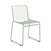 Hee Dining Chair - sled base, standard glider, fall green powder coated steel - des. Hee Welling for HAY