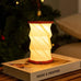 Mini Hexagon Twist Lamp - Coral Red - by Gingko