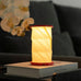Mini Hexagon Twist Lamp - Coral Red - by Gingko