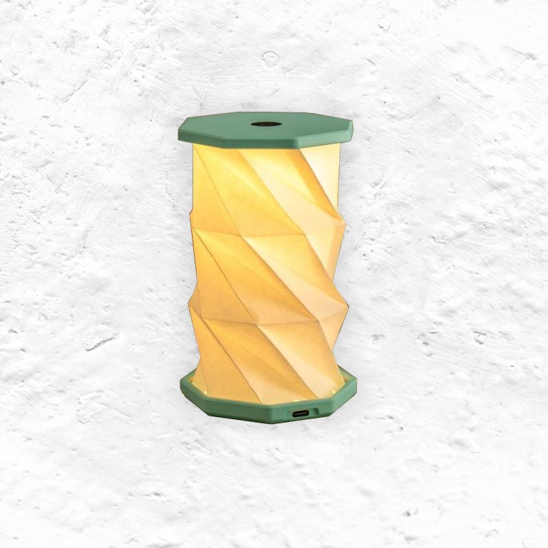 Mini Hexagon Twist Lamp - Lagoon Teal - by Gingko