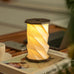 Mini Hexagon Twist Lamp - Walnut Drift - by Gingko