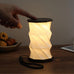 Mini Hexagon Twist Lamp - Walnut Drift - by Gingko