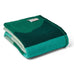 Pure New Wool Throw - Hills Jacquard Green - by Tweedmill