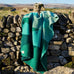 Pure New Wool Throw - Hills Jacquard Green - by Tweedmill