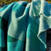 Pure New Wool Throw - Hills Jacquard Green - by Tweedmill