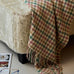Pure New Wool Throw - Houndstooth Coastland - by Tweedmill