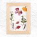 Huckleberry Pressed Flower Frame Art by Kikkerland