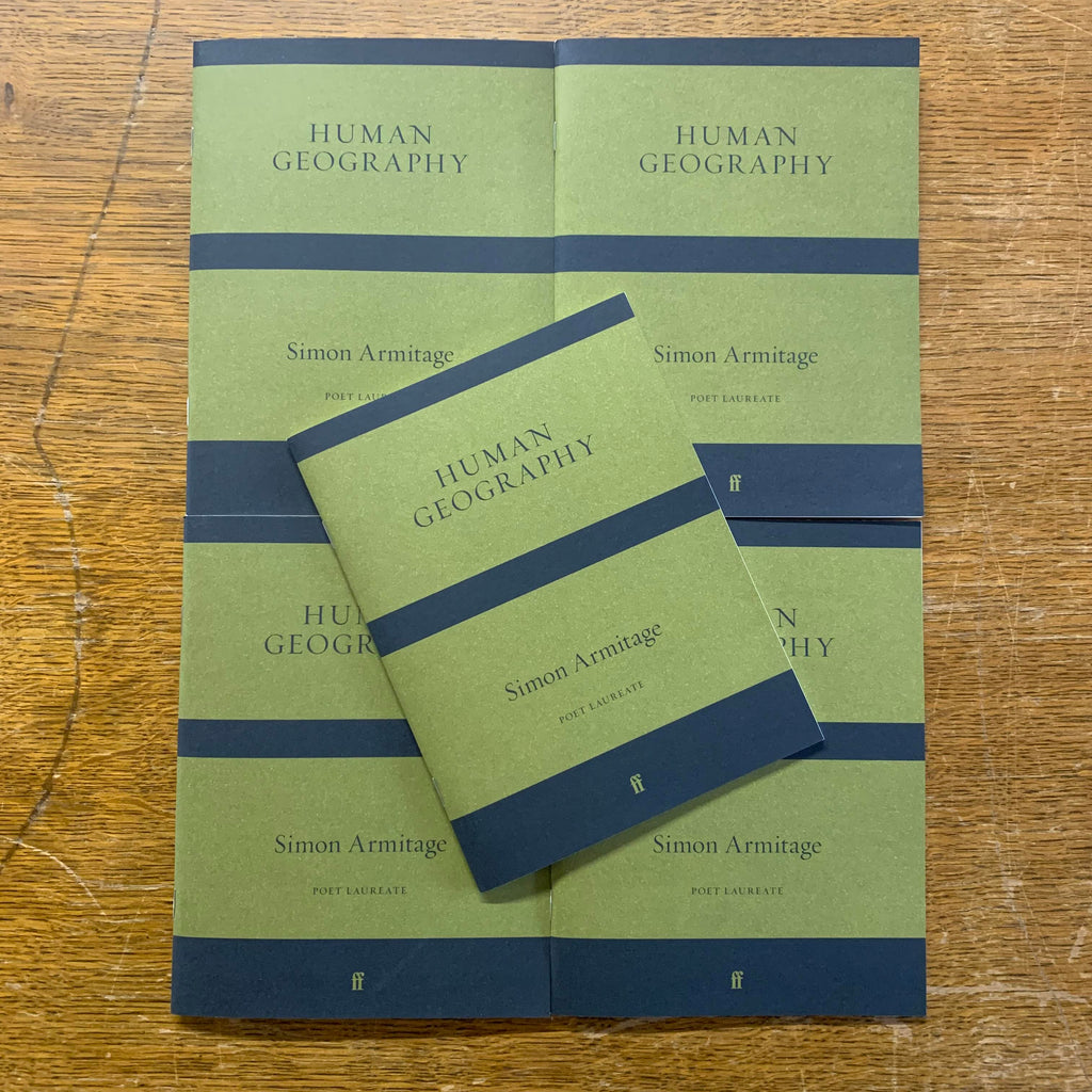 Human Geography by Simon Armitage - 40th anniversary signed limited edition paperback