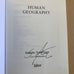 Human Geography by Simon Armitage - 40th anniversary signed limited edition paperback
