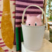 "Crick" Cat Dry Food Container with Scoop - Pink / Dove grey