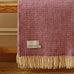 Pure New Wool Throw - Illusion - Pink & Grey - by Tweedmill