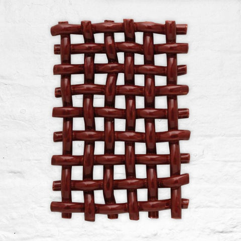 Interlace No.3 - Bordeaux - Another Art Project, for The Poster Club