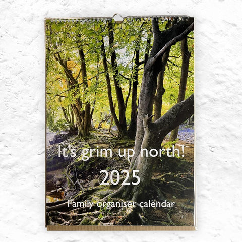 It's Grim Up North! Family organiser calendar for 2025