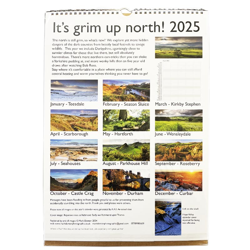 It's Grim Up North! Family organiser calendar for 2025 Salts Mill Shop Grim Up North Calendar 2025 Pdf
