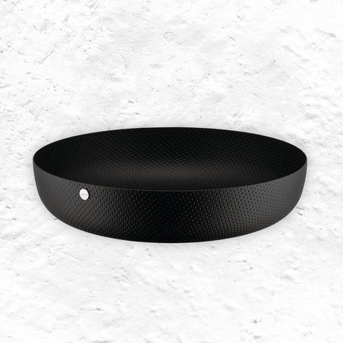 Round Black Basket JM17 T - 24cm diameter - des Jasper Morrison (made by Alessi)