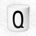 Jacobsen Typography Mug - Q - by Design Letters