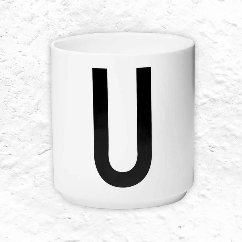 Jacobsen Typography Mug - U - by Design Letters