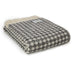 Pure New Wool Throw - Jacquard Spot - Charcoal - by Tweedmill