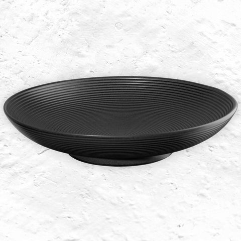 Japandi Serving Bowl - Black - D 35cm - by ASA