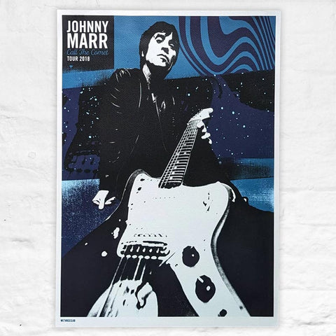 Johnny Marr poster by WeThreeClub - artist's proof signed by WeThreeClub