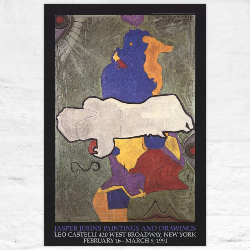 Green Angel poster by Jasper Johns