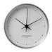 Wall Clock des. Henning Koppel for Georg Jensen -  10cm diameter, stainless steel with white dial