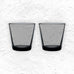 Set of 2 Kartio tumblers - 21cl, dark grey - des. Kaj Franck, 1956, made by Iittala