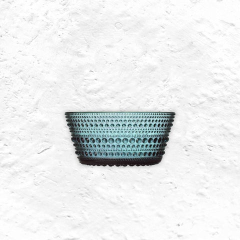 Kastehelmi Bowl - Sea Blue, 23cl - des. Oiva Toikka, made by Iittala