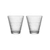 Set of 2 Kastehelmi Tumblers - 30cl, clear - des. Oiva Toikka, 1964, made by Iittala