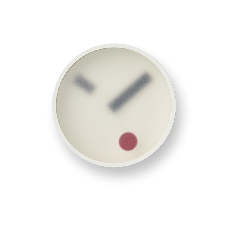 Lemnos Kehai Wall Clock - White - des. Makoto Koizumi