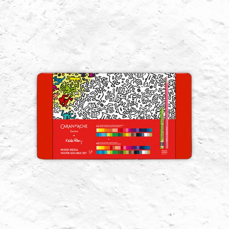 Keith Haring Special Edition Mixed Media Set by Caran D'Ache