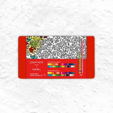 Keith Haring Special Edition Mixed Media Set by Caran D'Ache