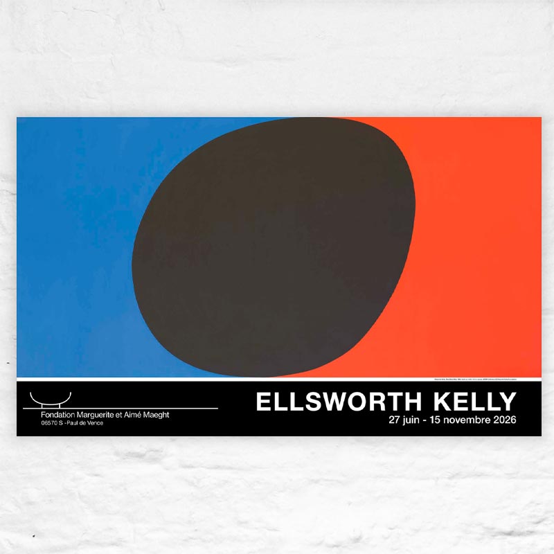 Blue Black Red poster by Ellsworth Kelly