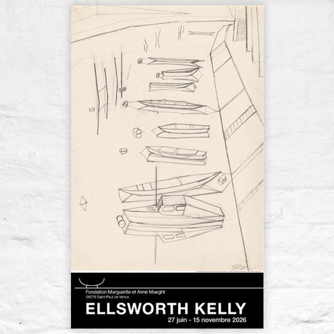 Boats, quai d' Anjou poster by Ellsworth Kelly