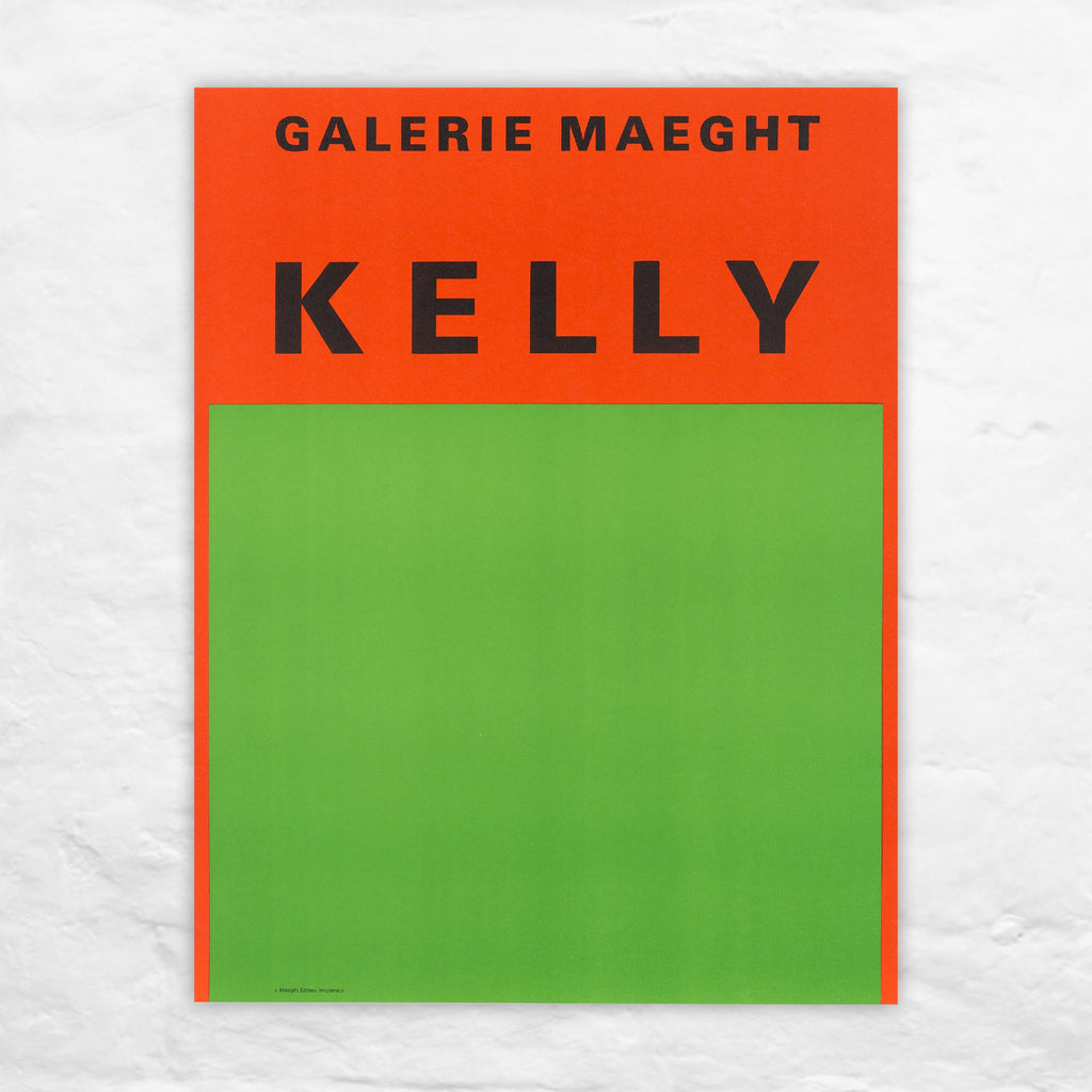 Orange and Green (1964) poster by Ellsworth Kelly
