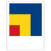 Red, yellow, blue poster by Ellsworth Kelly