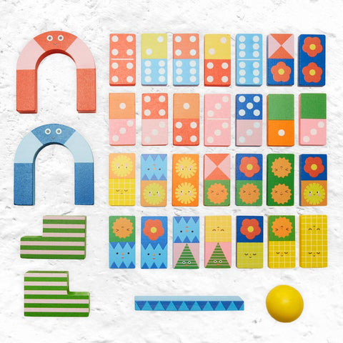 Kidoki Topple Twist Dominoes by Kikkerland