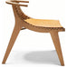 Klismos lounge chair - oak, with leather seat pad - des.  Antonio Citterio, 2022 for Knoll