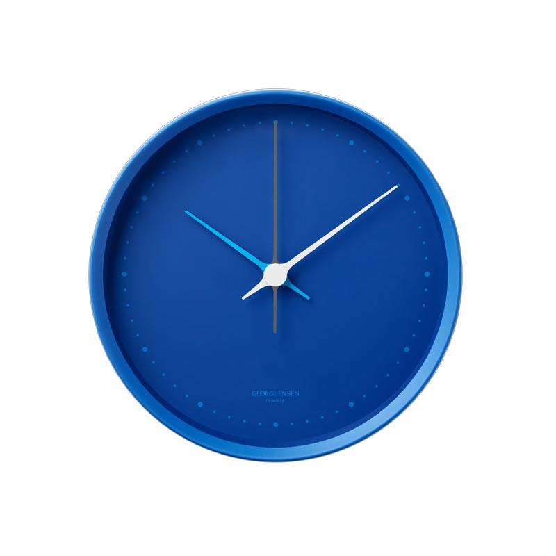 Koppel Wall Clock - 10cm - Iconic blue - Georg Jensen