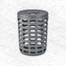 KORIE Laundry Basket - Magnet Grey - by Blomus
