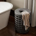 KORIE Laundry Basket - Magnet Grey - by Blomus